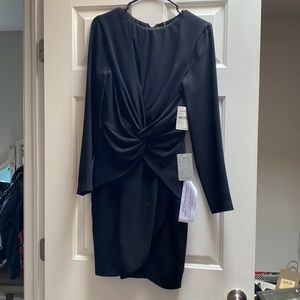 Black dress the population long sleeve dress brand new with tags size small